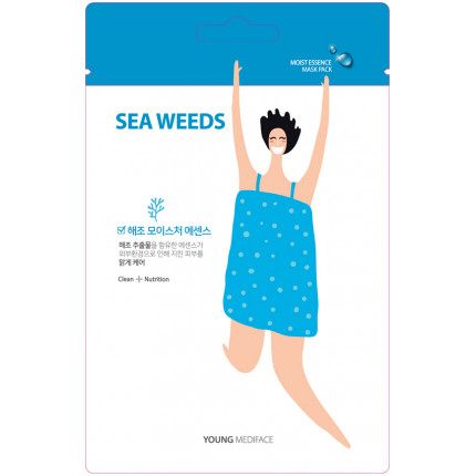 Тканевая маска для лица Young Mediface (морские водоросли) (арт. MSDS_Sea Weeds1)