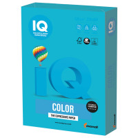 IQ COLOR AB48 Бумага цветная IQ color, А4, 120 г/м2, 250 л., интенсив, светло-синяя, AB48 