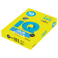 IQ COLOR NEOGB Бумага цветная IQ color, А4, 80 г/м2, 500 л., неон, желтая, NEOGB 
