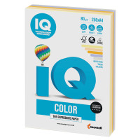 IQ COLOR RB03 Бумага цветная IQ color, А4, 80 г/м2, 250 л., (5 цветов х 50 листов), микс тренд, RB03 