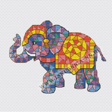 Набор для вышивания 658 Мозаика. Слон