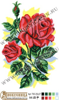 Набор для вышивания м763 Алые розы