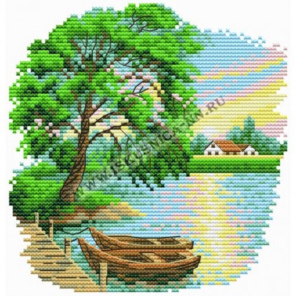 Набор для вышивания «Искусница» 4104 На реке 14*15см (арт. Набор для вышивания «Искусница» 4104 На реке 14*15см)