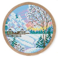 Искусница Набор для вышивания «Искусница» 4108 Зимнее утро 11*11см Набор для вышивания «Искусница» 4108 Зимнее утро 11*11см 