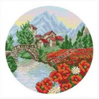 Искусница Набор для вышивания «Искусница» 4111 В горах. Маки 19*19 см Набор для вышивания «Искусница» 4111 В горах. Маки 19*19 см 