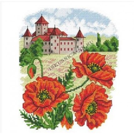 Набор для вышивания «Искусница» 4113  Этюд с маками 84*103кл (арт. Набор для вышивания «Искусница» 4113  Этюд с маками 84*103кл)