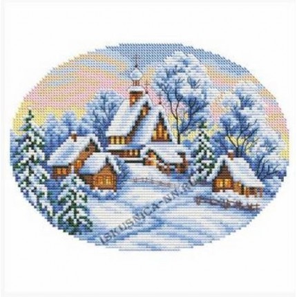 Набор для вышивания «Искусница» 4116 Зимний вечер 14,5*19 см (арт. Набор для вышивания «Искусница» 4116 Зимний вечер 14,5*19 см)