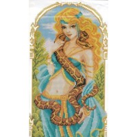 Искусница Набор для вышивания крестом «Искусница» 4002 Девушка и питон 21х37 см Набор для вышивания крестом «Искусница» 4002 Девушка и питон 21х37 см 