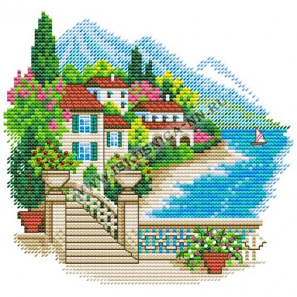 Набор для вышивания крестом «Искусница» 4107 Солнечный берег (набор для вышивания крестом) (арт. Набор для вышивания крестом «Искусница» 4107 Солнечный берег (набор для вышивания крестом))