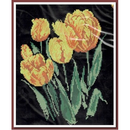 Набор для вышивания крестом «Искусница» 521 Тюльпаны (арт. Набор для вышивания крестом «Искусница» 521 Тюльпаны)