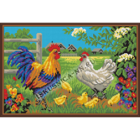 Искусница Набор для вышивания крестом «Искусница» 601 Счастливое семейство 23*34 Набор для вышивания крестом «Искусница» 601 Счастливое семейство 23*34 