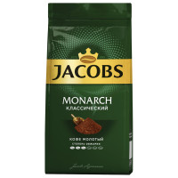 JACOBS 8052075 Кофе молотый JACOBS Monarch, 230 г, вакуумная упаковка, 8052075 