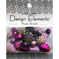 Jesse James  Набор декоративных бусин Design Elements 5896 Сливовое крем-брюле 