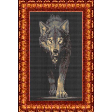 Схема для вышивания КБЖ 2004 Хищники-Волк