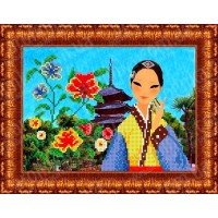 Каролинка Рисунок-схема на ткани «Каролинка» КБЛ 4009 Япония Рисунок-схема на ткани «Каролинка» КБЛ 4009 Япония 