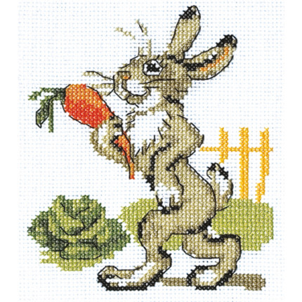 "Klart" набор для вышивания 6-068 "Зайка с морковкой" (арт. 6-068)