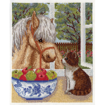 Набор для вышивания 8-096 "Пони и котёнок" (арт. 8-096)