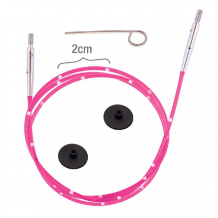 Набор Smart Stix: розовый тросик 76 см (100 см), заглушки 2 шт, кабельный ключик (арт. 42175)