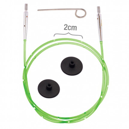 Набор Smart Stix: неоново-зеленый тросик 126 см (150 см), заглушки 2 шт, кабельный ключик (арт. 42177)