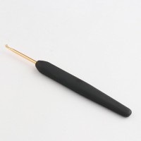 KnitPro  Крючок алюминиевый для вязания с эргономичной черной ручкой, золотистый, 2,75 мм, KniPro, 30894 
