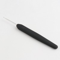 KnitPro  Крючок алюминиевый для вязания с эргономичной черной ручкой, серебристый, 2,25 мм, KnitPro,30877 