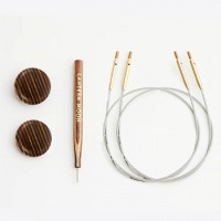 KnitPro 120 Набор из 2 тросиков Lantern Moon 94см (120см), 2 заглушки и кабельный ключик, 350615 
