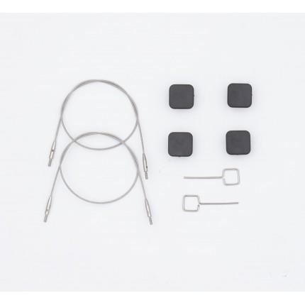 Набор Petite: 2 тросика 30 см, 4 заглушки и 2 кабельных ключика Knitpro, 10545 (арт. Набор Petite: 2 тросика 30 см, 4 заглушки и 2 кабельных ключика Knitpro, 10545)