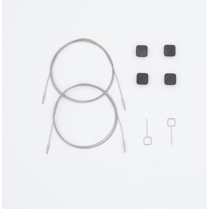 Набор Petite: 2 тросика 35 см, 4 заглушки и 2 кабельных ключика Knitpro, 10546 (арт. Набор Petite: 2 тросика 35 см, 4 заглушки и 2 кабельных ключика Knitpro, 10546)