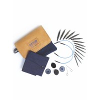 KnitPro Набор ультракоротких съемных деревянных спиц Indigo (мини) KnitPro, 20645 Набор ультракоротких съемных деревянных спиц Indigo (мини) KnitPro, 20645 