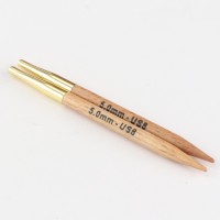 KnitPro Спицы съемные деревянные Basix KnitPro, для тросика 20 см, 5,00 мм 35657 Спицы съемные деревянные KnitPro Basix , для тросика 20 см, 5,00 мм 35657 