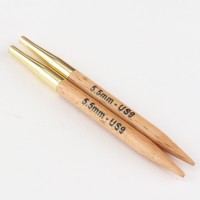 KnitPro Спицы съемные деревянные Basix KnitPro, для тросика 20 см, 5,50 мм 35658 Спицы съемные деревянные KnitPro Basix , для тросика 20 см, 5,50 мм 35658 
