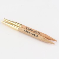 KnitPro Спицы съемные деревянные Basix KnitPro, для тросика 20 см, 6,00 мм 35659 Спицы съемные деревянные KnitPro Basix , для тросика 20 см, 6,00 мм 35659 