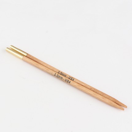 Спицы съемные деревянные KnitPro Basix , для тросика 35-126 см, 3,50 мм 35633 (арт. Спицы съемные деревянные Basix KnitPro, для тросика 35-126 см, 3,50 мм 35633)
