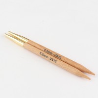 KnitPro Спицы съемные деревянные Basix KnitPro, для тросика 35-126 см, 6,00 мм 35639 Спицы съемные деревянные KnitPro Basix , для тросика 35-126 см, 6,00 мм 35639 