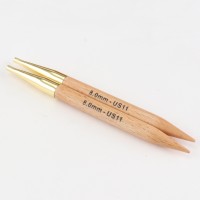 KnitPro Спицы съемные деревянные Basix KnitPro, для тросика 35-126 см, 8,00 мм 35642 Спицы съемные деревянные KnitPro Basix , для тросика 35-126 см, 8,00 мм 35642 