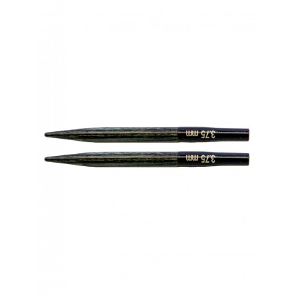Спицы ультракороткие деревянные съемные Indigo KnitPro 5 см, 3.75 мм 20689 (арт. Спицы ультракороткие деревянные съемные Indigo KnitPro 5 см, 3.75 мм 20689)