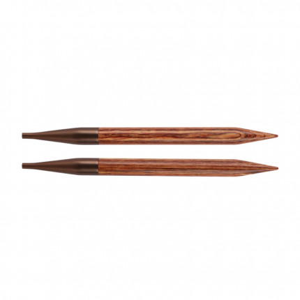 Спицы деревянные съемные Ginger KnitPro для длины тросика 35-126  см, 5.50 мм 31208
