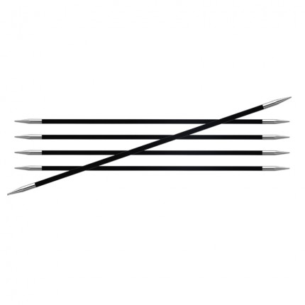 Спицы носочные Karbonz KnitPro, 15 см, 1.00 мм 41101 (арт. 41101)
