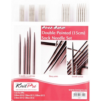Набор носочных латунных спиц Nova KnitPro, 15 см10651 (арт. Набор носочных латунных спиц Nova KnitPro, 15 см10651)