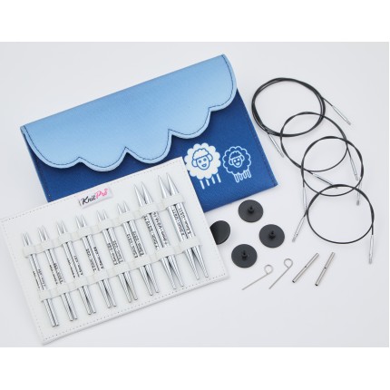 Набор съемных латунных спиц (делюкс) Deluxe 10 см Nova KnitPro 10625 (арт. Набор съемных латунных спиц (делюкс) Deluxe 10 см Nova KnitPro 10625)