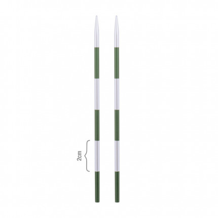 Спицы съемные алюминиевые Smartstix KnitPro для длины тросика 35-126 см, 3,00 мм, 42121