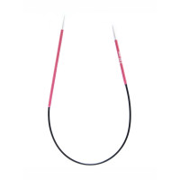 KnitPro Zing 1 Спицы ассиметричные алюминиевые круговые Zing KnitPro, 25 см, 2.00 мм 47050 