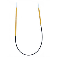 KnitPro Zing 1 Спицы ассиметричные алюминиевые круговые Zing KnitPro, 25 см, 2.25 мм 47051 
