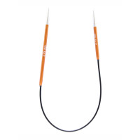 KnitPro Zing 1 Спицы ассиметричные алюминиевые круговые Zing KnitPro, 25 см, 2.75 мм 47053 
