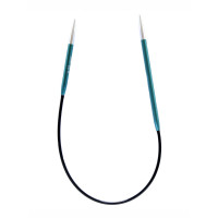 KnitPro Zing 1 Спицы ассиметричные алюминиевые круговые Zing KnitPro, 25 см, 3.25 мм 47055 