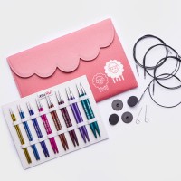 KnitPro Zing Набор алюминиевых съемных спиц (делюкс) Deluxe 13 см Zing KnitPro 47424 Набор алюминиевых съемных спиц (делюкс) Deluxe 13 см Zing KnitPro 47424 