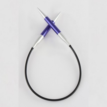 Спицы алюминиевые круговые Zing KnitPro, 22,5 см, 4,50 мм 47089 (арт. 47089)