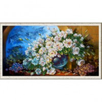 Конёк НИК 1252 Букет из белых роз 