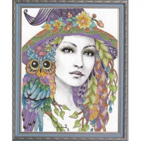 Конёк НИК 8437 Девушка с совой 