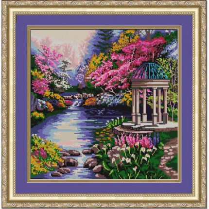 Рисунок на ткани «Конёк» 9701 Беседка, 40х40 см (арт. 9701)